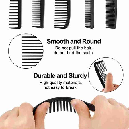 (10-Piece Set) Versatile Salon Hairdressing Combs – Professional Styling Kit