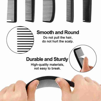 (10-Piece Set) Versatile Salon Hairdressing Combs – Professional Styling Kit