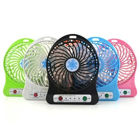 Mini USB Fan: Compact, Rechargeable, and Battery-Powered for On-the-Go Cooling